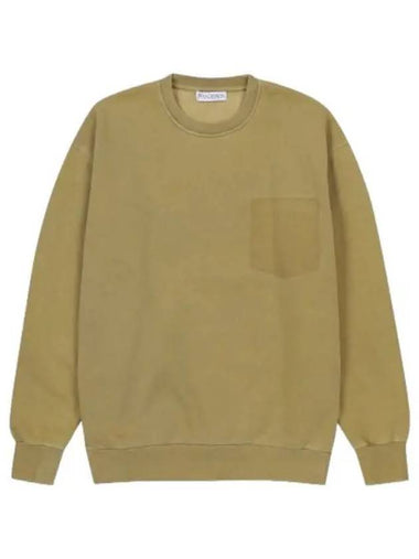 Faded logo pocket sweatshirt mustard - JW ANDERSON - BALAAN 1