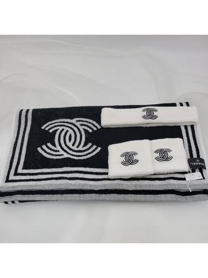 CC Logo Tennis Hairband Adae Towel 4pcs Set AA9752B 15241 NT920 - CHANEL - BALAAN 2