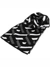 Geometric Pattern Muffler Black - VERSACE - BALAAN 2