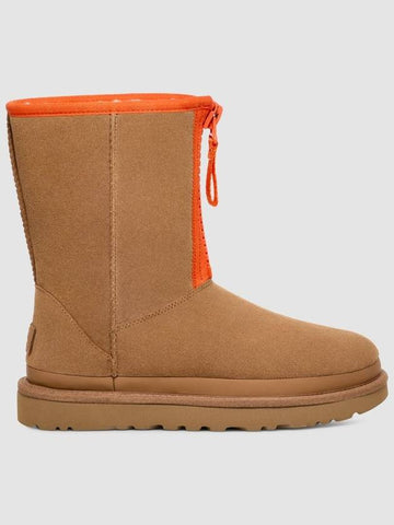 Classic short zip tape logo boots - UGG - BALAAN 1