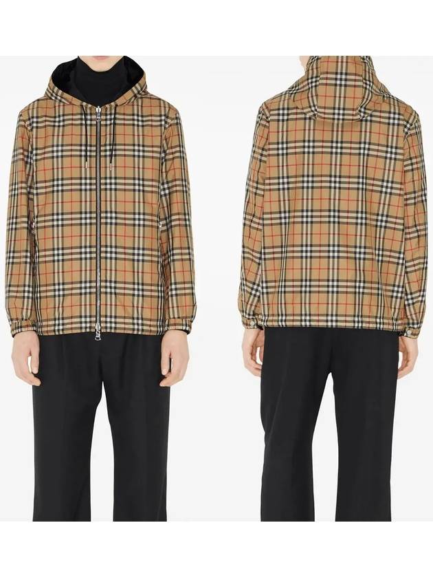 Reversible Vintage Check Hooded Jacket Archive Beige - BURBERRY - BALAAN 3