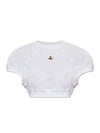 ORB Football Crop Short Sleeve T-Shirt White - VIVIENNE WESTWOOD - BALAAN 2