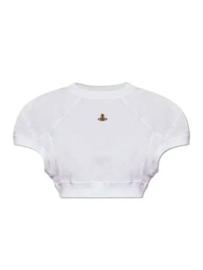 ORB Football Crop Short Sleeve T-Shirt White - VIVIENNE WESTWOOD - BALAAN 2