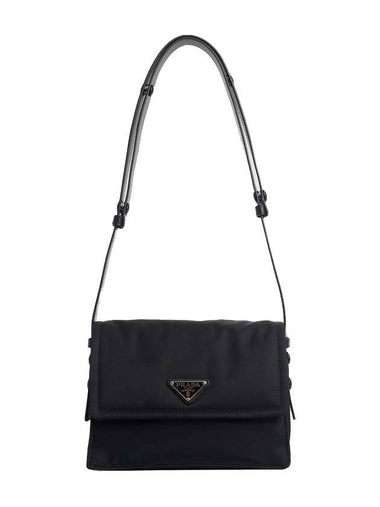 Small Padded Re-Nylon Shoulder Bag Black - PRADA - BALAAN 1