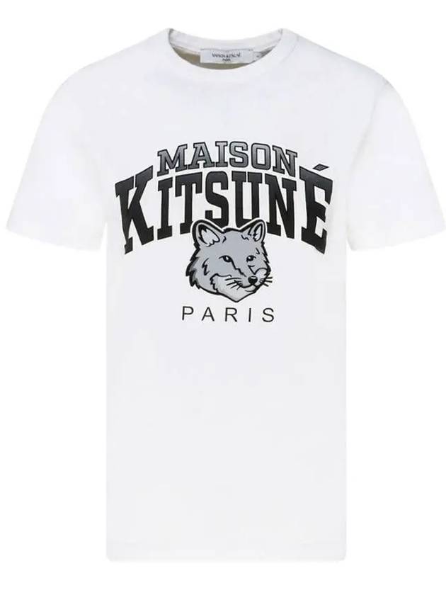 Campus Fox Classic Short Sleeve T-Shirt White - MAISON KITSUNE - BALAAN 2