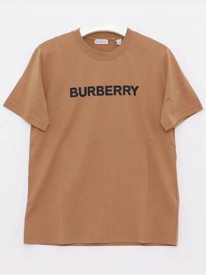 Logo Print T-Shirt Brown - BURBERRY - BALAAN 2