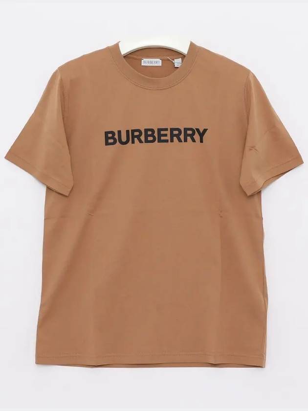 Logo Print T-Shirt Brown - BURBERRY - BALAAN 3