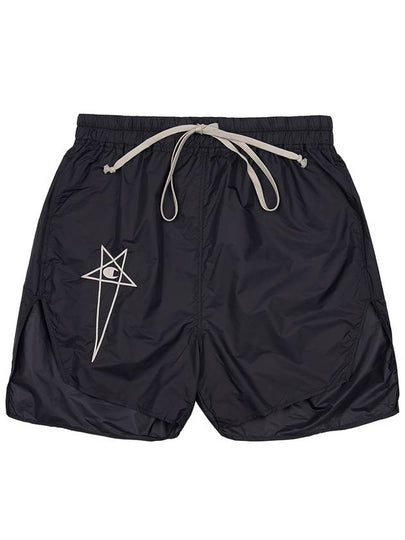 Champion Embroidered Logo Swim Shorts Black - RICK OWENS - BALAAN 2