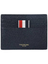 Pebble Grain Anchor Card Wallet Navy - THOM BROWNE - BALAAN 2