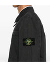 Organic Cotton Shirt Zip Up Jacket Grey - STONE ISLAND - BALAAN 5