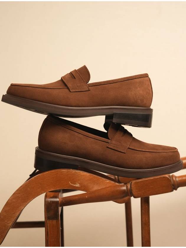 Dylan suede penny loafer SBW - FLAP'F - BALAAN 1