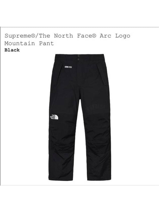 The North Face Arc Logo Mountain Pants Black THE NORTH FACE ARC LOGO MOUNTAIN PANT - SUPREME - BALAAN 1