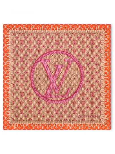 Monogram Rattan Square 90 Scarf Orange - LOUIS VUITTON - BALAAN 2