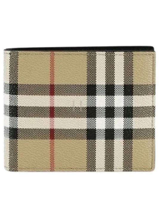 Men's Vintage Check Half Wallet Beige - BURBERRY - BALAAN 2