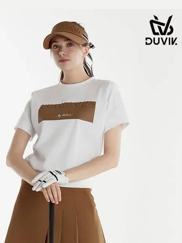 Embossed Wappen Round Short Sleeve T-Shirt DE2WTS124BK - DUVIK - BALAAN 2