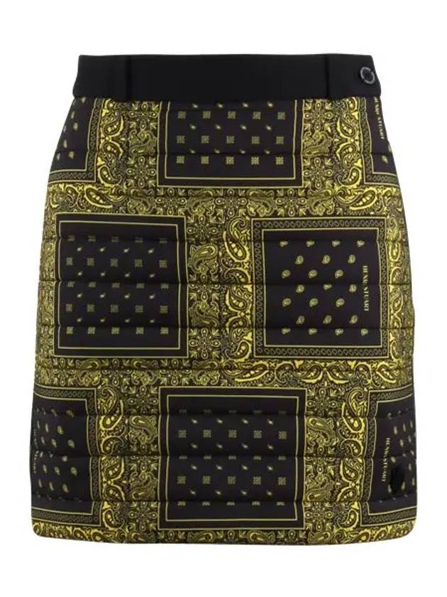 Golf side line color combination padded skirt paisley yellow - HENRY STUART - BALAAN 1