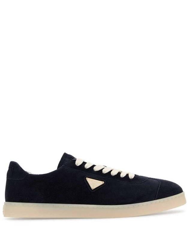 Lane Suede Low Top Sneakers Navy - PRADA - BALAAN 2