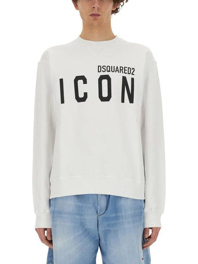 Icon Logo Crew Neck Sweatshirt White - DSQUARED2 - BALAAN 2