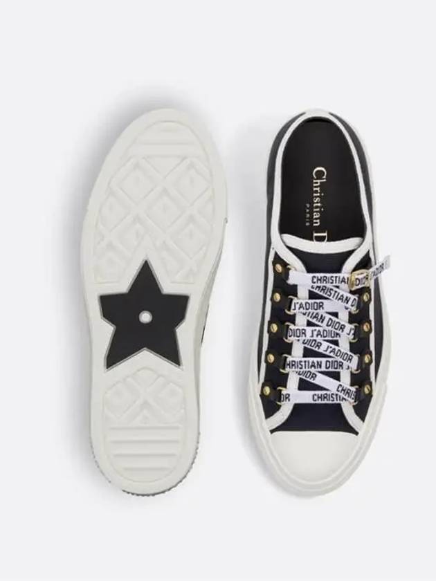 Walk'N' Low Top Sneakers Canvas Black - DIOR - BALAAN 8