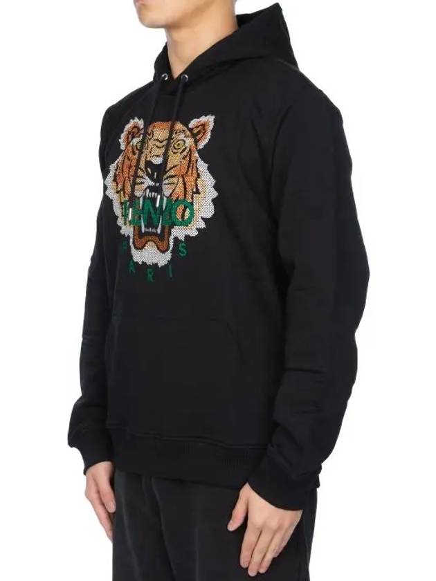 Tiger Cross Stitch Hood Black 5SW341 4XD 99 - KENZO - BALAAN 5