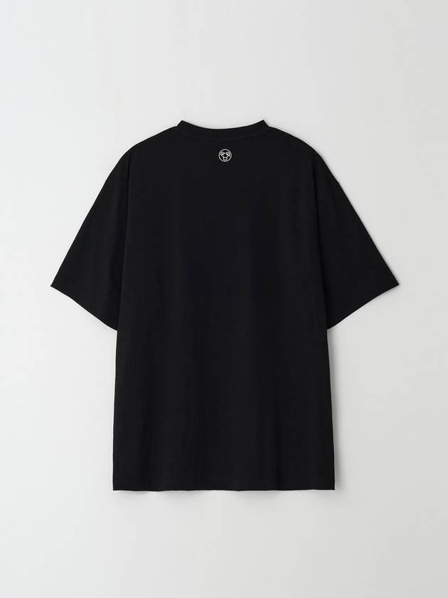 Original logo embroidered t-shirt black - BOOVOOM - BALAAN 3