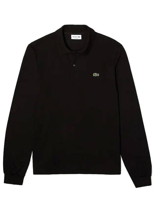 Men's Original L1312 Long Sleeve Cotton Polo Shirt Black - LACOSTE - BALAAN 1