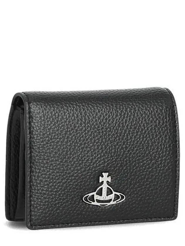 ORB Logo Plaque Half Wallet Black - VIVIENNE WESTWOOD - BALAAN 2