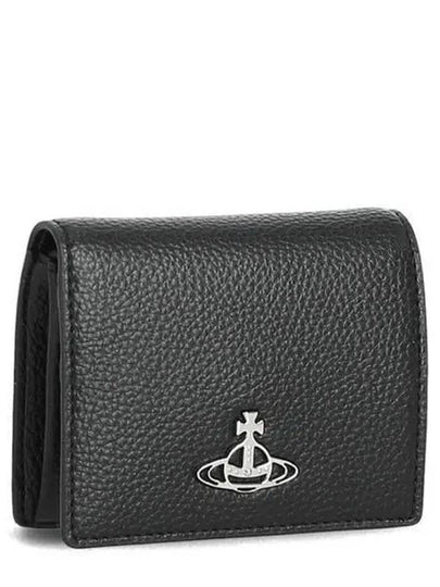 ORB Logo Plaque Half Wallet Black - VIVIENNE WESTWOOD - BALAAN 2