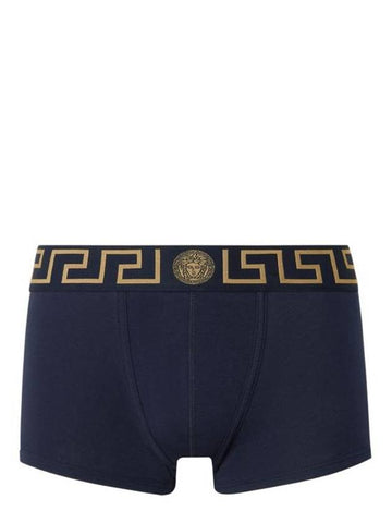 Elasticated Waistband Panties Navy - VERSACE - BALAAN 1