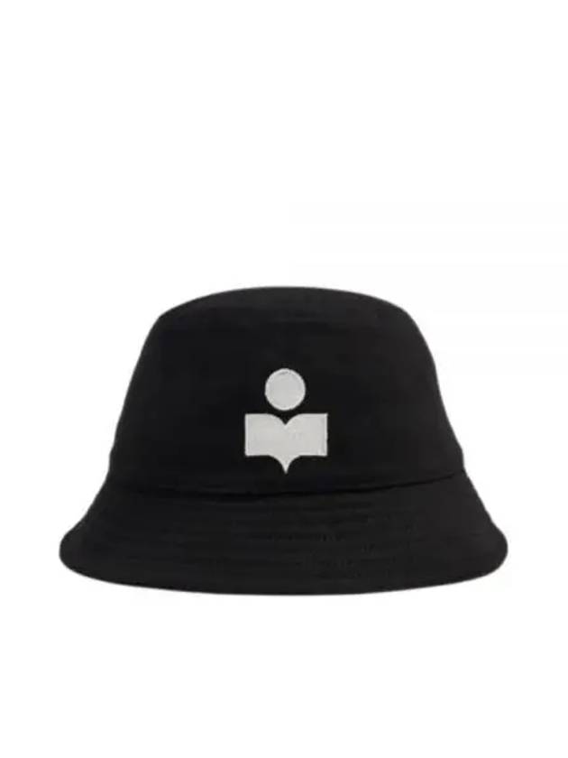 Haley Embroidered Logo Bucket Hat Black - ISABEL MARANT - BALAAN 2