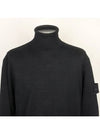 Wool Knit Turtleneck Black - STONE ISLAND - BALAAN 5