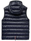 Lafe Down Vest Padded Navy - MONCLER - BALAAN 3