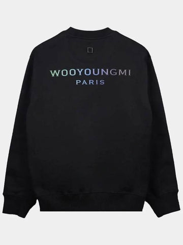 Women s Gradient Back Logo Sweatshirt Black M241TS28743B - WOOYOUNGMI - BALAAN 1