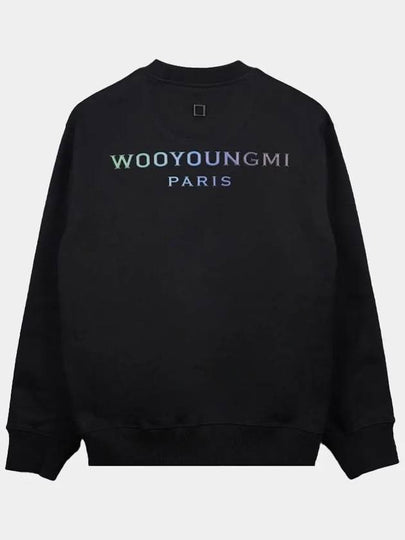 Women's Gradient Back Logo Sweatshirt Black - WOOYOUNGMI - BALAAN 2