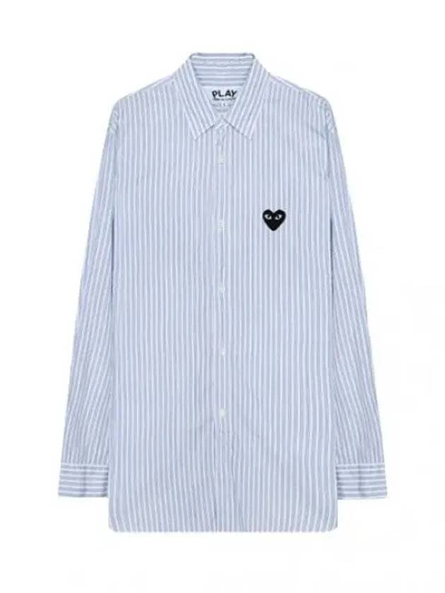 Black Heart Waffen Striped Shirt - COMME DES GARCONS - BALAAN 1