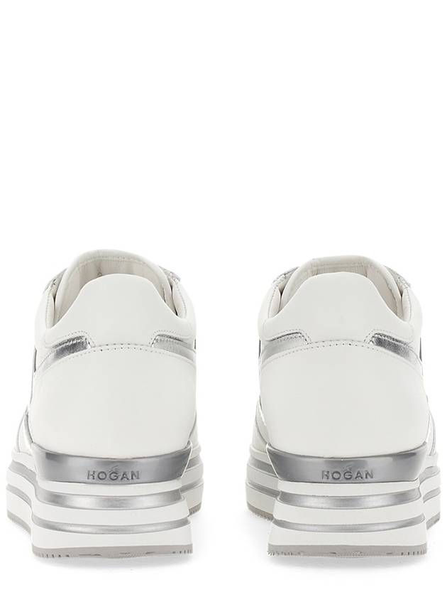 H logo platform low-top sneakers white silver - HOGAN - BALAAN 6