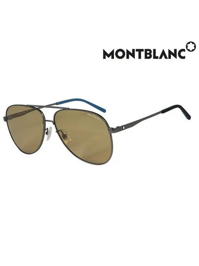 Aviator Metal Sunglasses Black - MONTBLANC - BALAAN 2