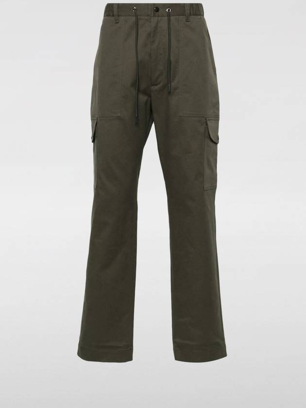 Logo Patch Straight Pants Green - MONCLER - BALAAN 2