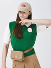 Crew neck knit vest GREEN - MONBIRDIE GOLF - BALAAN 7