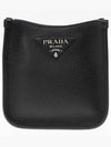 Leather Mini Shoulder Bag Black - PRADA - BALAAN 2