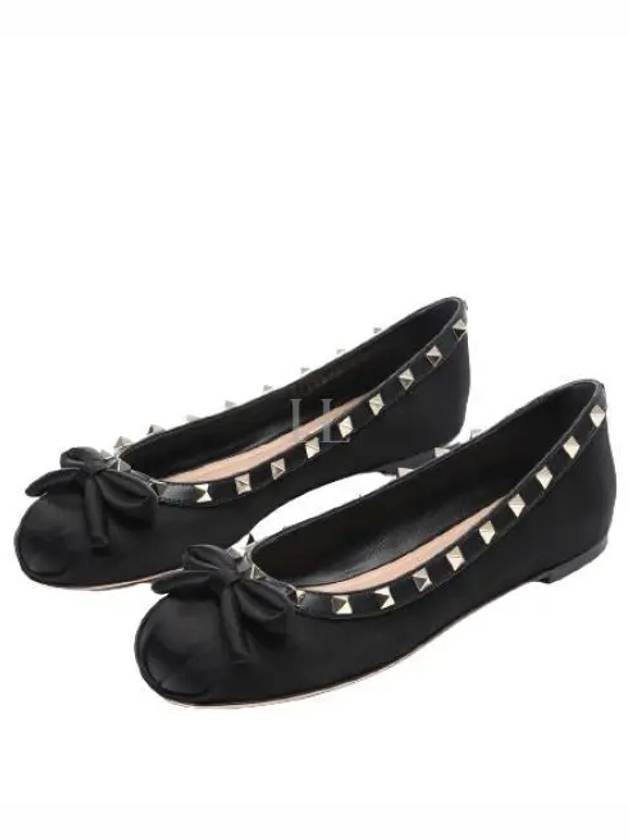 Rockstud Ballerina Black - VALENTINO - BALAAN 2