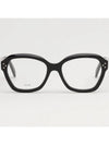 Glasses frame CL50100I 001 overfit black square horn - CELINE - BALAAN 3