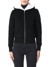 Classic Bunny Fur Zip-up Hoodie Black - MOOSE KNUCKLES - BALAAN 4