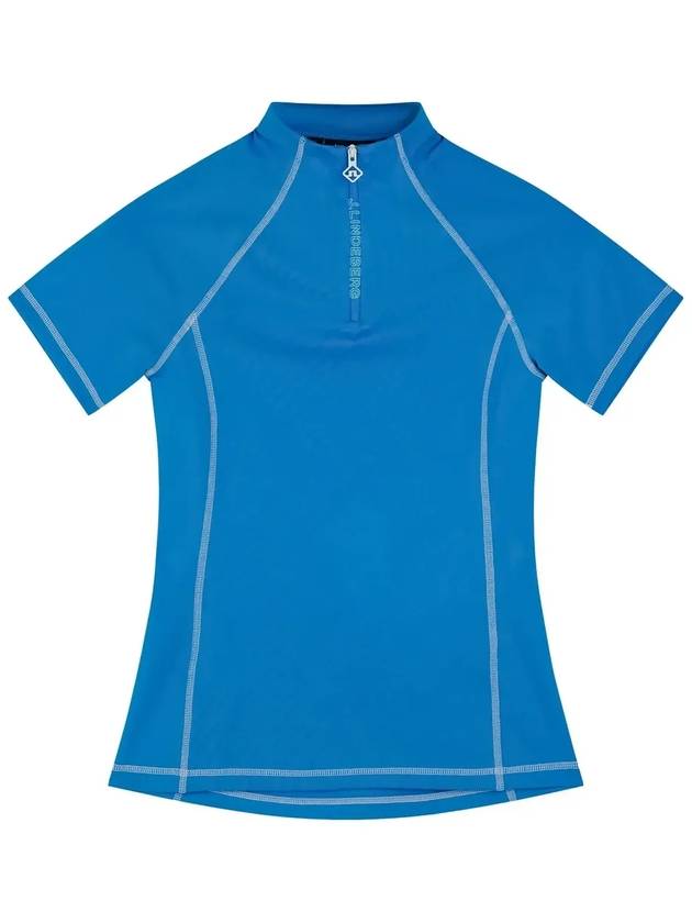 Golf Short Sleeve Amara Top Blue - J.LINDEBERG - BALAAN 1