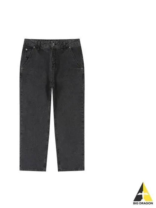 CRS Wide Denim Pants 9024 Black - KANGOL - BALAAN 1