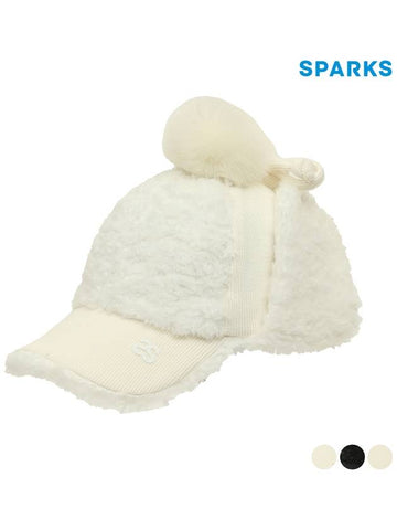 Women s Boucle Trapper Hat SO4LACR30 - SPARKS - BALAAN 1