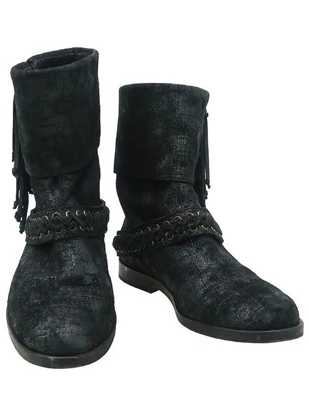 Smith Market used luxury goods black color boots women s shoes - BALMAIN - BALAAN 1