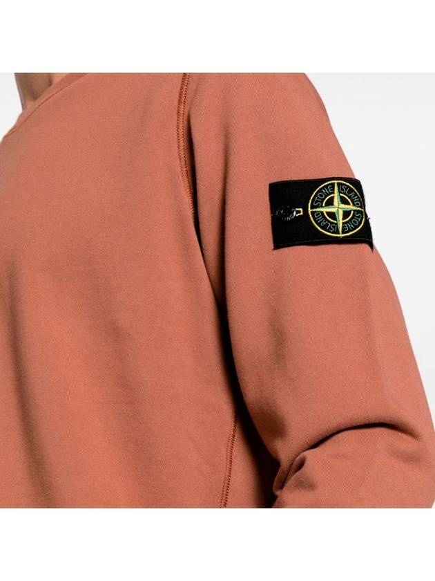 Wappen Patch Garment Dyed Sweatshirt Brown - STONE ISLAND - BALAAN 6