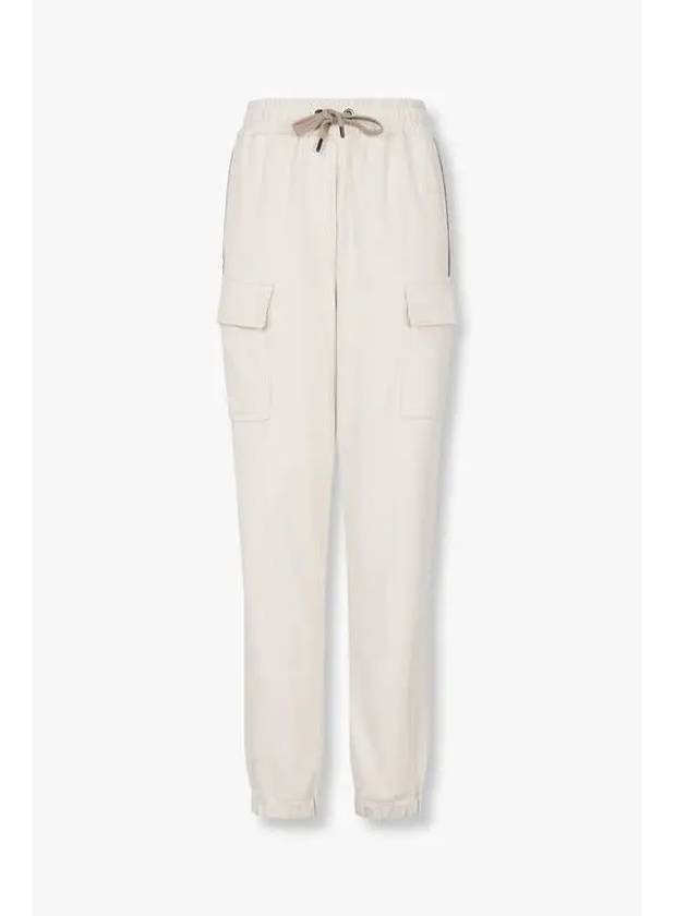 Women s Soft Cargo Jogger Pants Ivory - BRUNELLO CUCINELLI - BALAAN 1