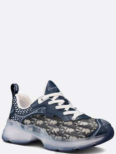 Vibe Oblique Transparent Rubber Low Top Sneaker Navy - DIOR - BALAAN 2